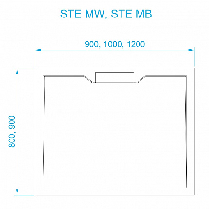 Душевой поддон  RGW STE 52341099-15  90x90x3,5 см