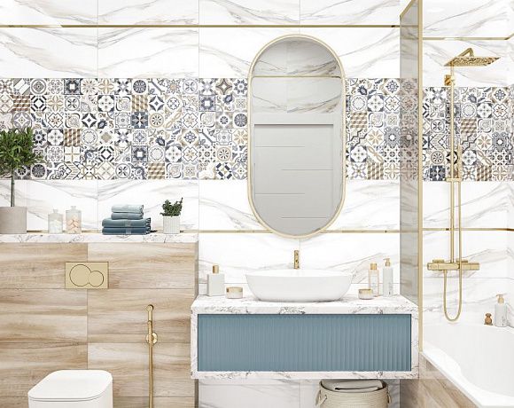 Керамогранит New Trend Artwood. Фото в интерьере