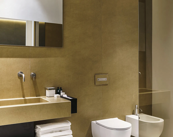 Керамогранит Laminam RUS Seta. Фото в интерьере