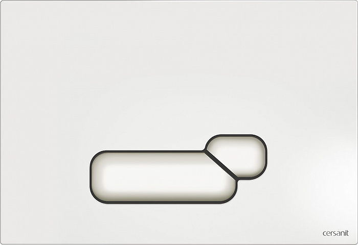 Кнопка Cersanit ACTIS для LINK PRO/VECTOR/LINK/HI-TEC стекло белая