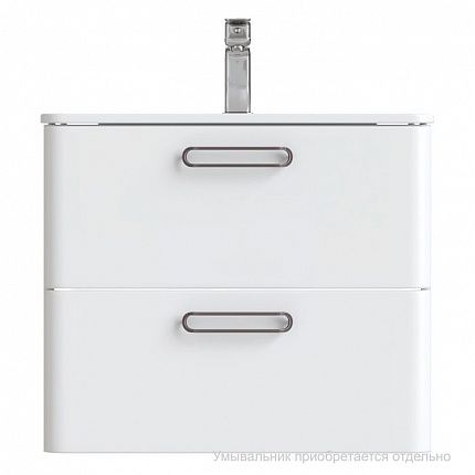 Тумба подвесная, белая, 60 см, Brick,  IDDIS, BRI60W0i95. Подходит умывальник: 0106000i28