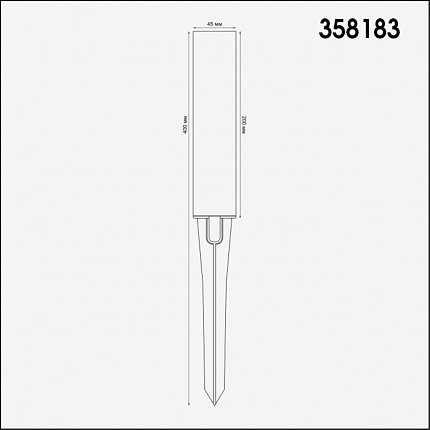 Плафон для светильника (арт. 358180, 358181) NOVOTECH NOKTA 358183 STREET