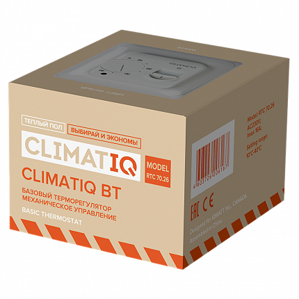 Механический терморегулятор IQwatt Climatiq BT белый