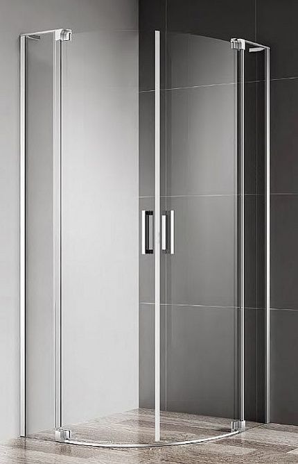 Душевой уголок CEZARES SLIDER R-2, SLIDER-R-2-90/100-GRIGIO-NERO