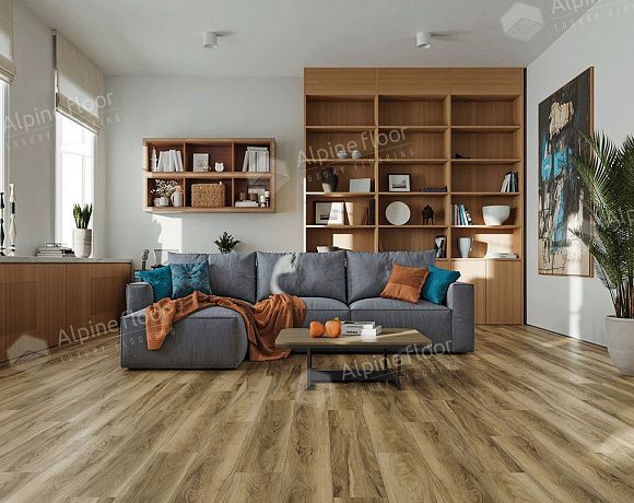 SPC ламинат Alpine Floor Nut. Фото в интерьере