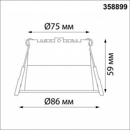 Светильник встраиваемый светодиодный NOVOTECH TRAN 358899 SPOT